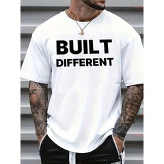 Built Different Graphic Tee – Bold Minimalist Urban Streetwear T-Shirt FREESHIPS