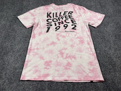 Dutch Bros Coffee Shirt Adult Medium Short Sleeve Pink White 1992 Classic Casual