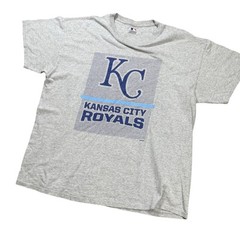 Vintage Single Stitch Kansas City Royals T-Shirt Graphic Print Baseball Tee XL