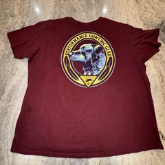 Columbia PHG Men’s XXL Burgandy T Shirt Short Sleeve Dog Print Hunting Casual