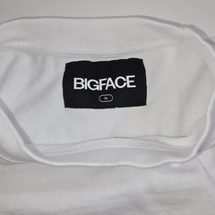 BIGFACE Coffee Oversized Heavyweight T-Shirt White XL 365 GSM Combed Cotton USA