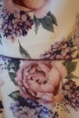 *Womens Veromia Occasions White Purple Off Shoulder Floral Maxi Dress 12