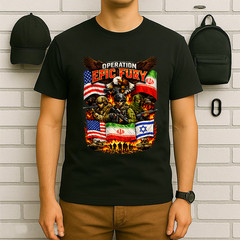 Operation Epic Fury America Iran And Israel T-Shirt Unisex