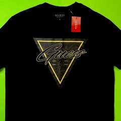 GUESS Los Angeles Men’s Short Sleeve T-Shirt Size LARGE Black 100% Cotton NEW