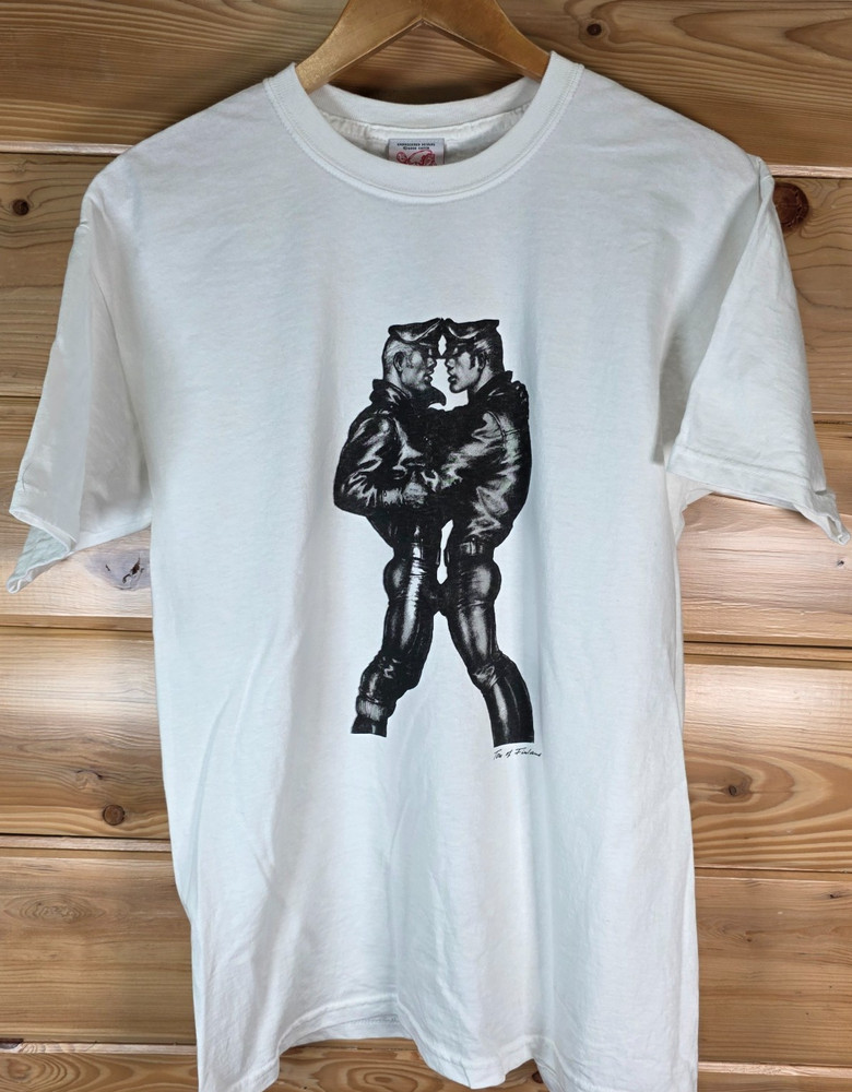 VTG Tom Of Finland Gay Leather BDSM Bondage LGBT T-Shirt Men Medium 90s