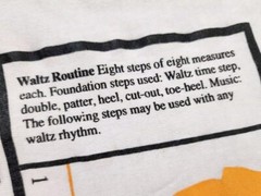 VINTAGE Tap Dancing Shirt Mens Medium Waltz Routine Step Single Stitch Adult A31