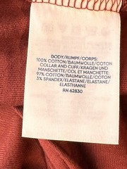 Land’s End Super T Men’s 2XL Burgundy Long Length Outdoors Casual Work Layering