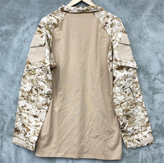MAGCOMSEN Men’s XL Tactical Military Shirt 1/4 Zip, L/S Shirt, Pockets – Tan