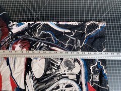 90s AOP Wolf Motorcycle American Flag T-Shirt Adult Medium Single Stitch 1994