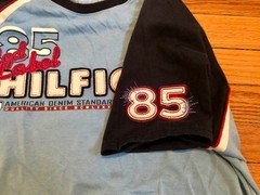 Vintage Tommy Hilfiger Red Label 85 Jersey T-Shirt Blue/Blue Mens Medium #565