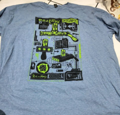 Rick And Morty Portal Gun Loot Crate T-Shirt – Size 3XL Men’s Graphic Tee Gamer