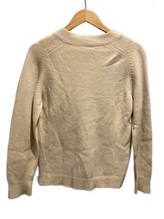 Other Brands Vintage 60s Four-Ply Knit Sweater (Thick) — Wool, BEG, Solid Color