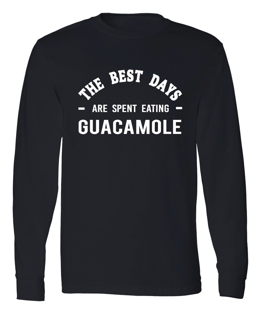 Guacamole Long Sleeve T-Shirt Avocado Vegetarian Food Funny Tee