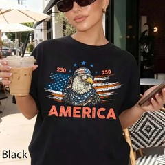 USA 250th American Eagle Shirt Vintage 4th Of July, LAT Apparel Boys 250th Shir