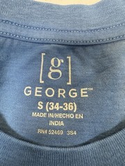 Men’s Shirts, (New w/tags), George Short Sleeve Crew Neck Pocket Tee S (34-36)