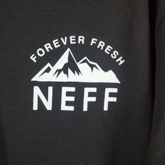 Neff Forever Fresh T Shirt Mens M Black Mountain Graphic Print Cotton Streetwear