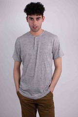 Men’s Short Sleeves Henley T-shirt