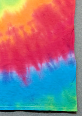 Handmade Tie Dye Rainbow Spiral Large Tee Shirt 20.5″ W X 27.5″ L Gildan Cotton