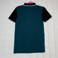 Primark Teal Blue Colorblock Polo Dress Sz XS Short Sleeve Preppy Casual EX14