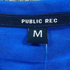 Public Rec Go To Long Sleeve Shirt Mens Medium Blue Crew Neck Pima Cotton Tencel