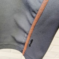 Adidas Shirt Mens S Climate Grey Orange train run sports Tank compression layer