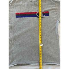 Champion Shirt Mens Large Gray Modern Sports Short Sleeve TShirt Size L