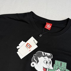 Icecream Shirt Mens 2XL Black Wide Eyed Money Graphic Cartoon Tee Streetwear