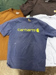 Lot Of 7 Carhartt Pocket T-Shirts Mens Large Loose Fit Mixed Colors Workwear