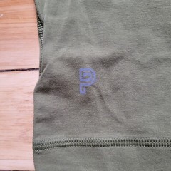 New Public Rec Henley Shirt Mens Medium Go To Slim Green Performance Stretch