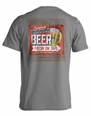 Live Oak Brand Mens Premium Ice Cold Beer On Tap Short Sleeve