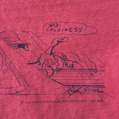 VTG Fear and Loathing Las Vegas T-Shirt Large Ralph Steadman RED Anvil