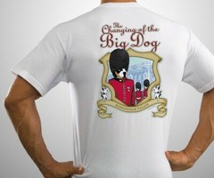 Barkingham Palace Change Guard Buckingham Big Dogs Tee Shirt White 2X 3X 5X New