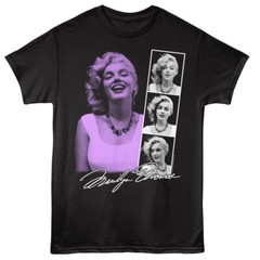 Marilyn Monroe Photo Strip Pose Signed Men’s T Shirt