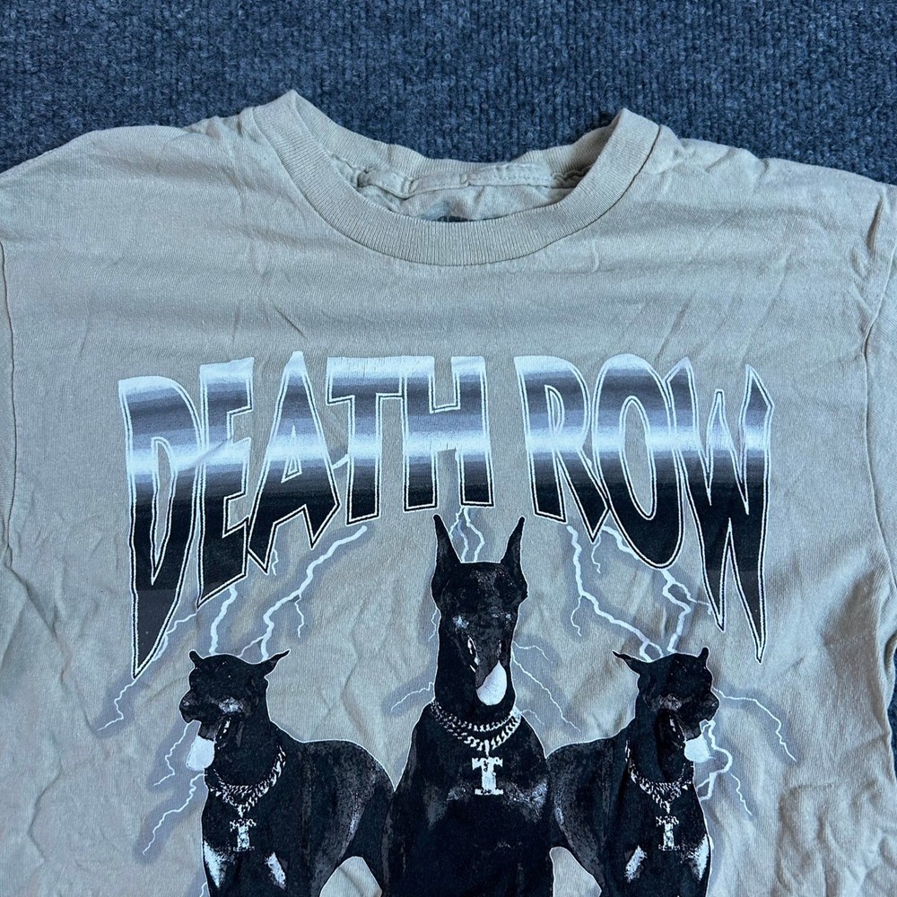 Death Row Records T Shirt Mens Size S Graphic Doberman Rap Hip Hop Streetwear