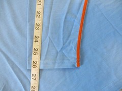 Gerry Shirt Mens Large Blue Orange Striped Performance Long Sleeve Sun Tee Golf