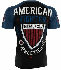 AMERICAN FIGHTER Sherman Eagle Black Athletic Mens Crewneck T-shirt M-3XL NWT