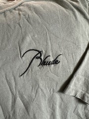 RHUDE classique raglan Short Sleeve T-Shirt Green Size 2XL