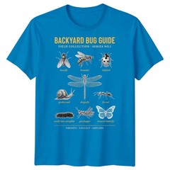 Mens Insects Hand Sketch T Shirt Nature Art Design Graphic Tee