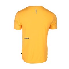 diadora Run Crew Neck Short Sleeve Athletic T-Shirt Mens Orange Casual Tops 1801