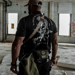 Howitzer Style Men’s T-Shirt GLADIATOR GUNZ Military Grunt MFG Black S-4XL