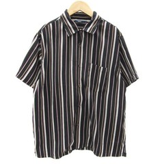 CIAOPANIC Men’s Casual Shirt L Black Polyester No Stretch Excellent Condition