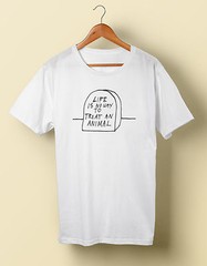 Kurt Vonnegut “Life is No Way to Treat An Animal” t shirt S M L XL 2X 3X 4X 5X