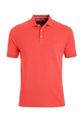 Marvelis Men’s Polo Shirt Casual Fit Polo Neck Plain Red