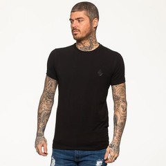 Enzo Mens T Shirt Slim Fit Muscle Fit Stretch Tee Gym Crew Neck Short Sleeve Top