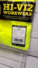 Yellow Non-ANSI Short Sleeve Wicking Birdseye T-Shirt, Left Chest Pocket