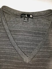 SIVA Men Large V-Neck Shirt Polyester Cotton Rayon