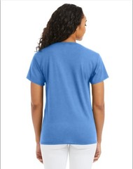 Hanes 5170 5XL EcoSmart Crewneck Short Sleeve Tee Pit to Pit 31″ Carolina Blue