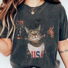 Vintage Smoking Cat Shirt, Retro Cat Meme T-shirt, for Cat Lover, Cat Mom