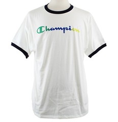 Champion Mens Ringer Tee Shirt Classic Jersey T-Shirt Short Sleeve Gradient Logo
