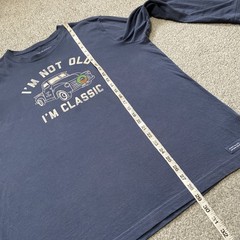 Life Is Good Crusher Tee Men L I’m Not Old I’m Classic Holiday Wreath Truck Blue